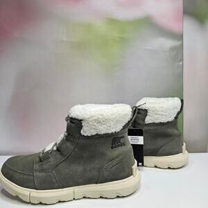 Sorel Women's Explorer Next Carnival Waterproof  Size 7.5  Stone Green NWT